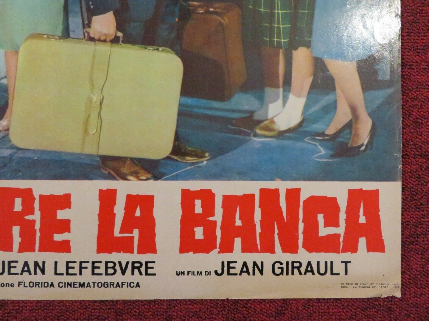 FACCIO SALTARE LA BANCA / LETS ROB THE BANK ITALIAN FOTOBUSTA POSTER 1964 Movie posters