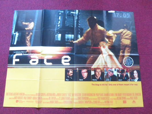 FACE QUAD POSTER FOLDED ROBERT CARLYLE RAY WINSTONE 1997 Rendezvous Cinema Movie posters