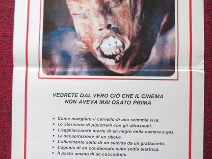 FACES OF DEATH ITALIAN LOCANDINA POSTER MICHAEL CARR 1981 Rendezvous Cinema Movie posters