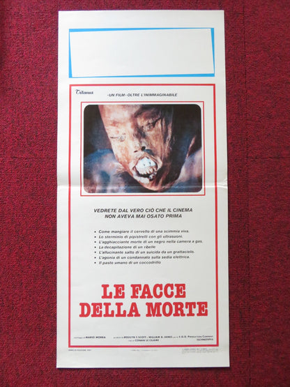 FACES OF DEATH ITALIAN LOCANDINA POSTER MICHAEL CARR 1981 Rendezvous Cinema Movie posters
