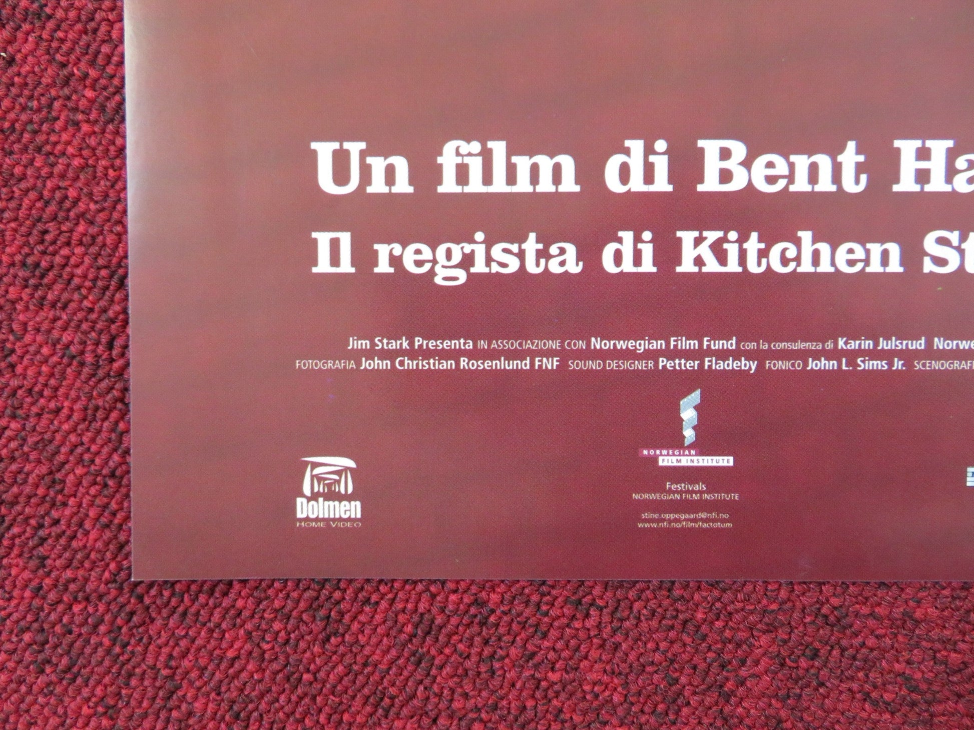 FACTOTUM - A ITALIAN FOTOBUSTA POSTER MATT DILLON MARISA TOMEI 2005 Rendezvous Cinema Movie posters