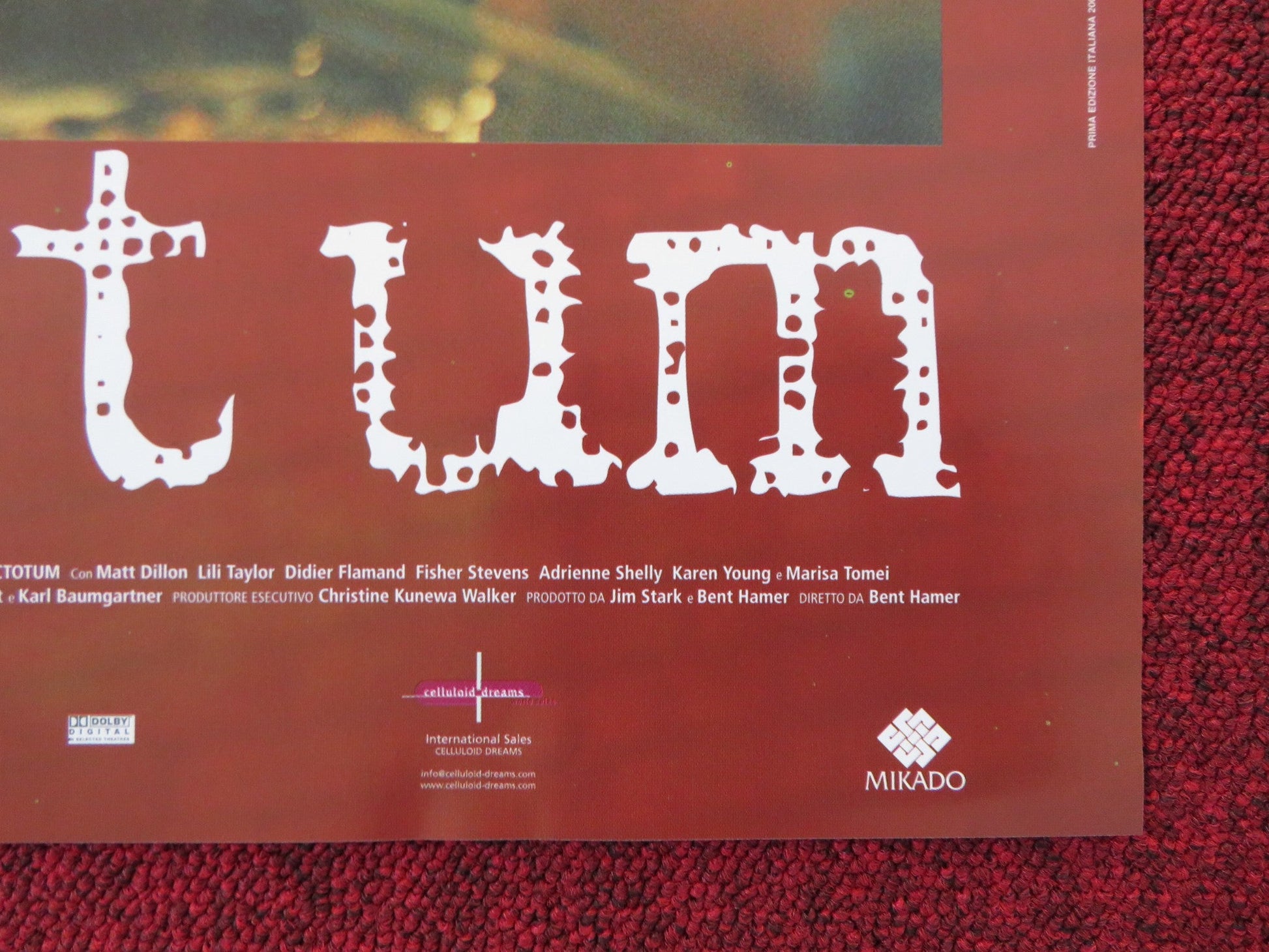 FACTOTUM - D ITALIAN FOTOBUSTA POSTER MATT DILLON MARISA TOMEI 2005 Rendezvous Cinema Movie posters