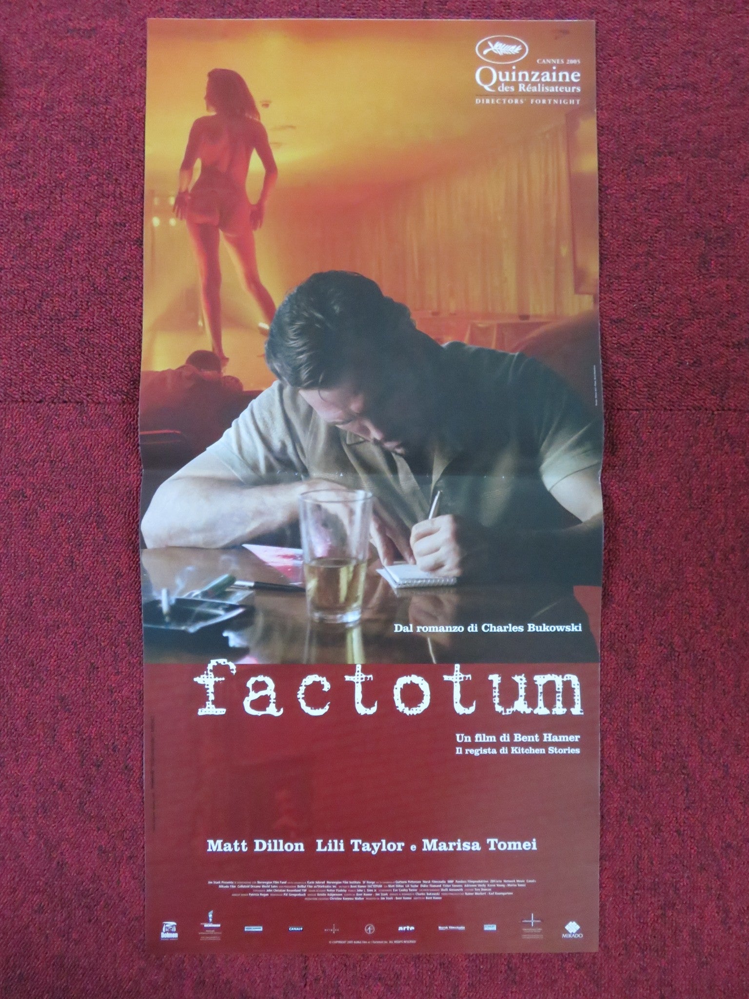 FACTOTUM ITALIAN LOCANDINA POSTER MATT DILLON LILI TAYLOR 2005 Rendezvous Cinema Movie posters