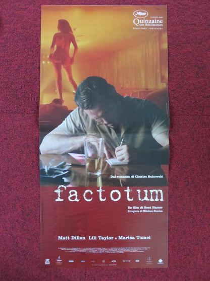 FACTOTUM ITALIAN LOCANDINA POSTER MATT DILLON LILI TAYLOR 2005 Rendezvous Cinema Movie posters
