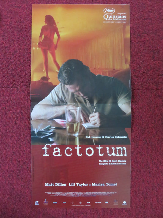 FACTOTUM ITALIAN LOCANDINA POSTER MATT DILLON LILI TAYLOR 2005 Rendezvous Cinema Movie posters
