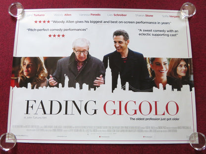 FADING GIGOLO UK QUAD (30"x 40") ROLLED POSTER JOHN TURTURRO WOODY ALLEN 2013 Rendezvous Cinema Movie posters