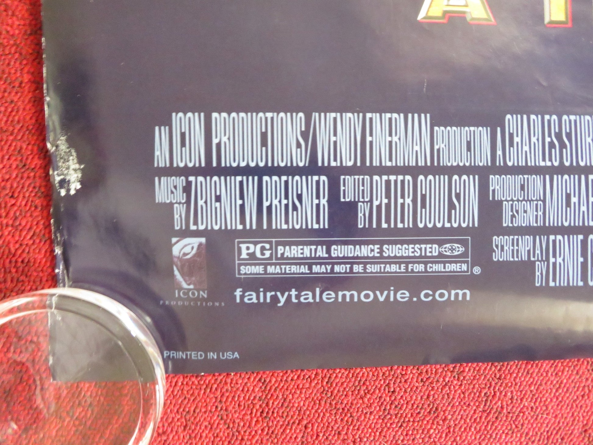 FAIRY TALE: A TRUE STORY US ONE SHEET ROLLED POSTER HARVEY KEITEL 1997 Rendezvous Cinema Movie posters