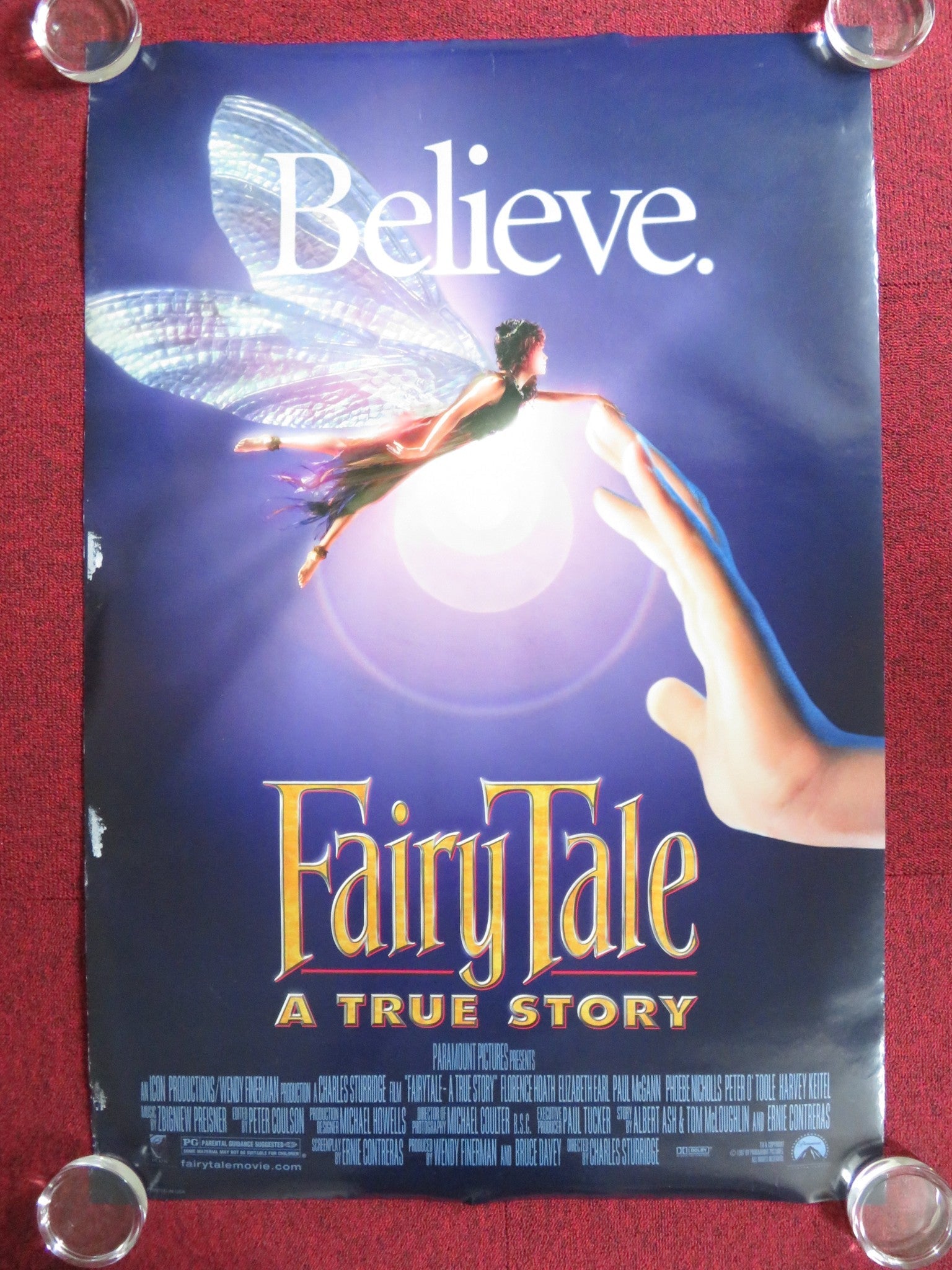 FAIRY TALE: A TRUE STORY US ONE SHEET ROLLED POSTER HARVEY KEITEL 1997 Rendezvous Cinema Movie posters