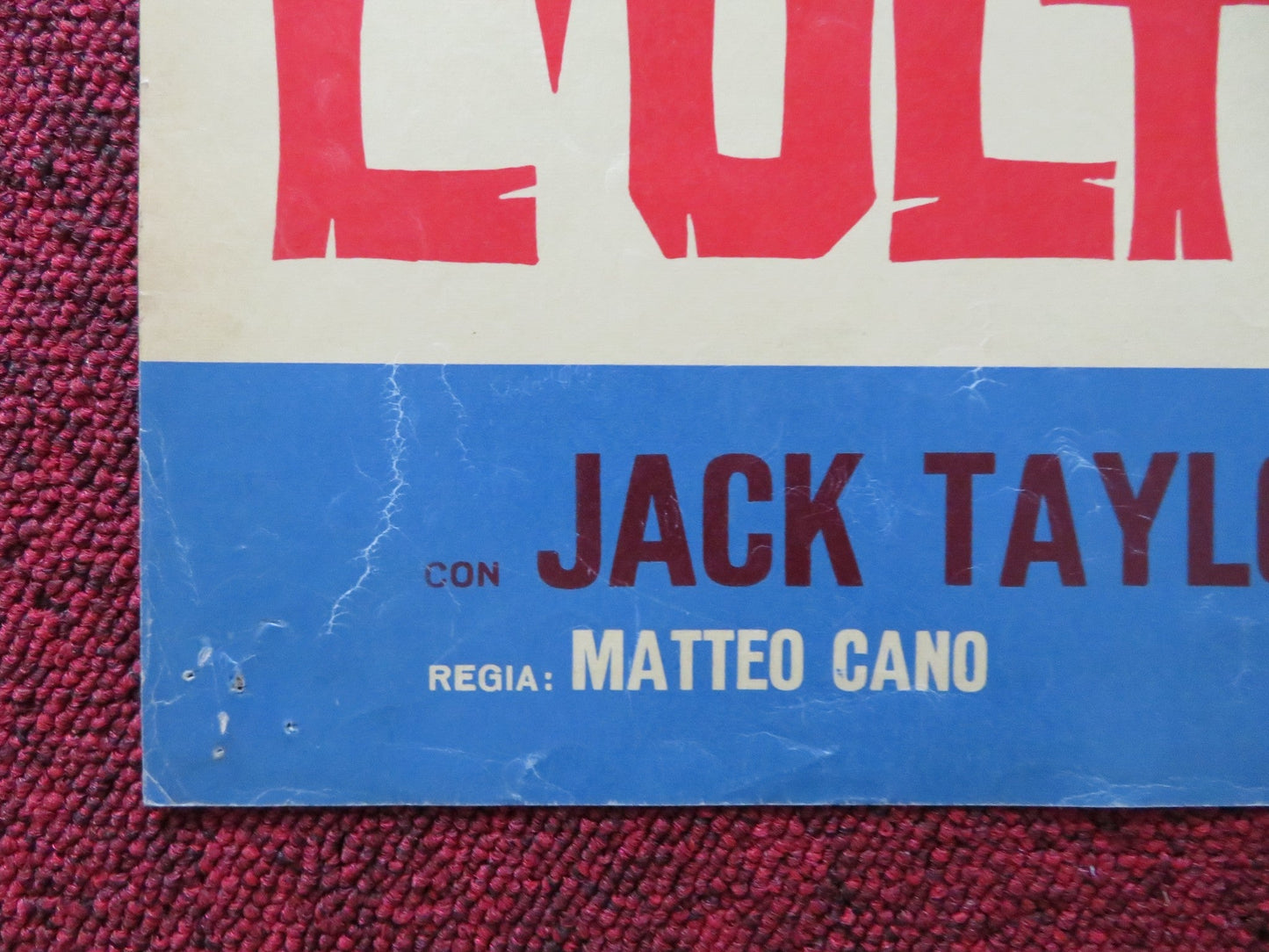 FALL OF THE MOHICANS - A ITALIAN FOTOBUSTA POSTER JACK TAYLOR BARBARA LOY 1965 Rendezvous Cinema Movie posters