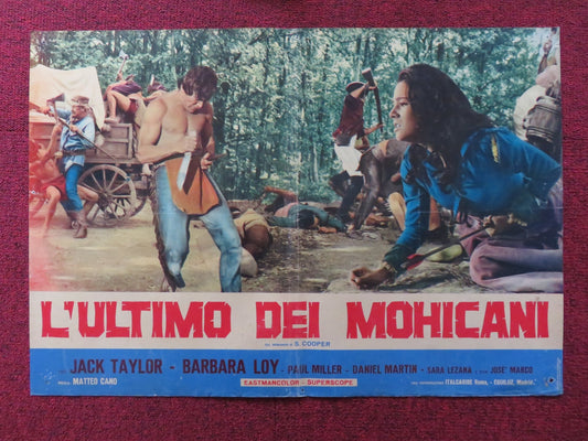 FALL OF THE MOHICANS - B ITALIAN FOTOBUSTA POSTER JACK TAYLOR BARBARA LOY 1965 Rendezvous Cinema Movie posters