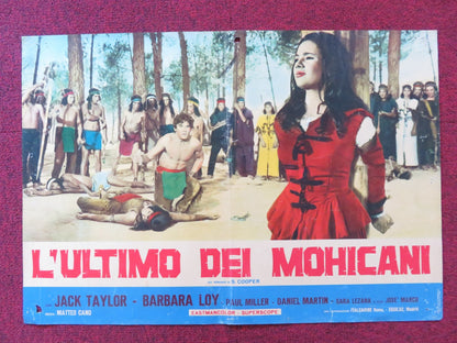 FALL OF THE MOHICANS - C ITALIAN FOTOBUSTA POSTER JACK TAYLOR BARBARA LOY 1965 Rendezvous Cinema Movie posters