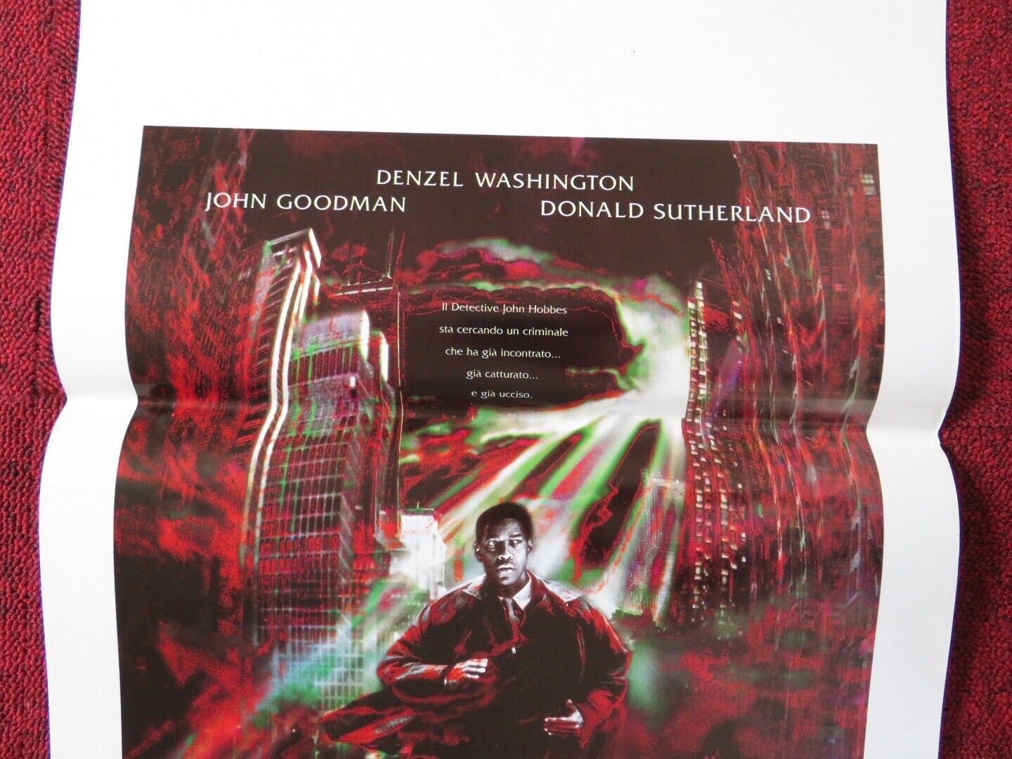 FALLEN ITALIAN LOCANDINA (27.5"x13") POSTER DENZEL WASHINGTON 1998 Movie posters