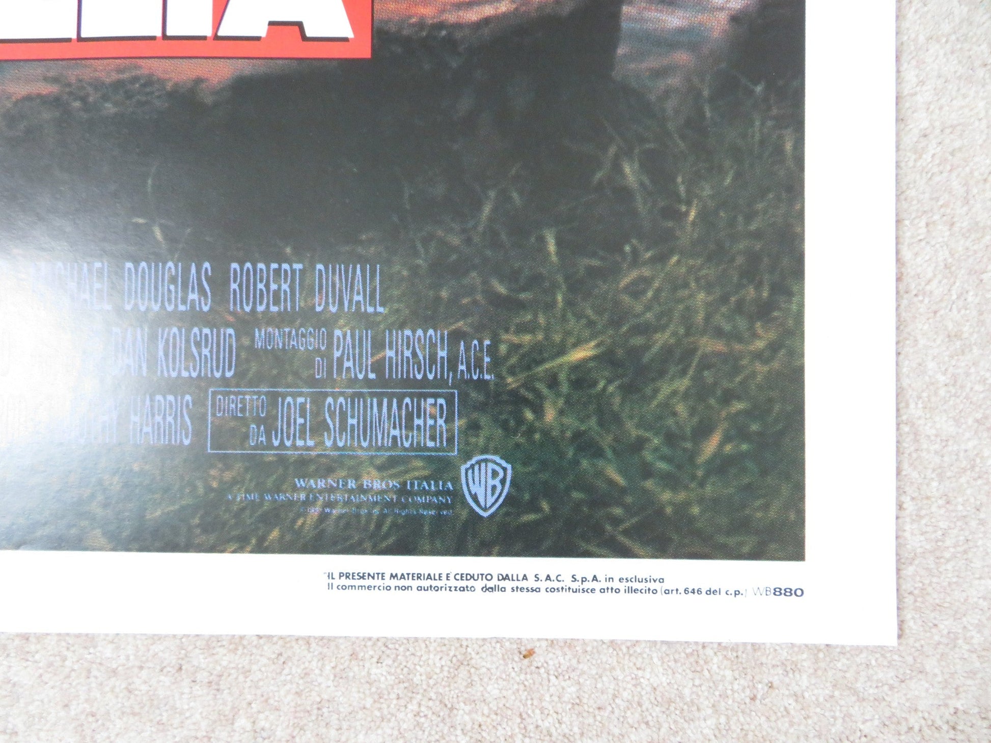 FALLING DOWN ITALIAN 2 FOGLIO POSTER MICHAEL DOUGLAS ROBERT DUVALL 1993 Rendezvous Cinema Movie posters