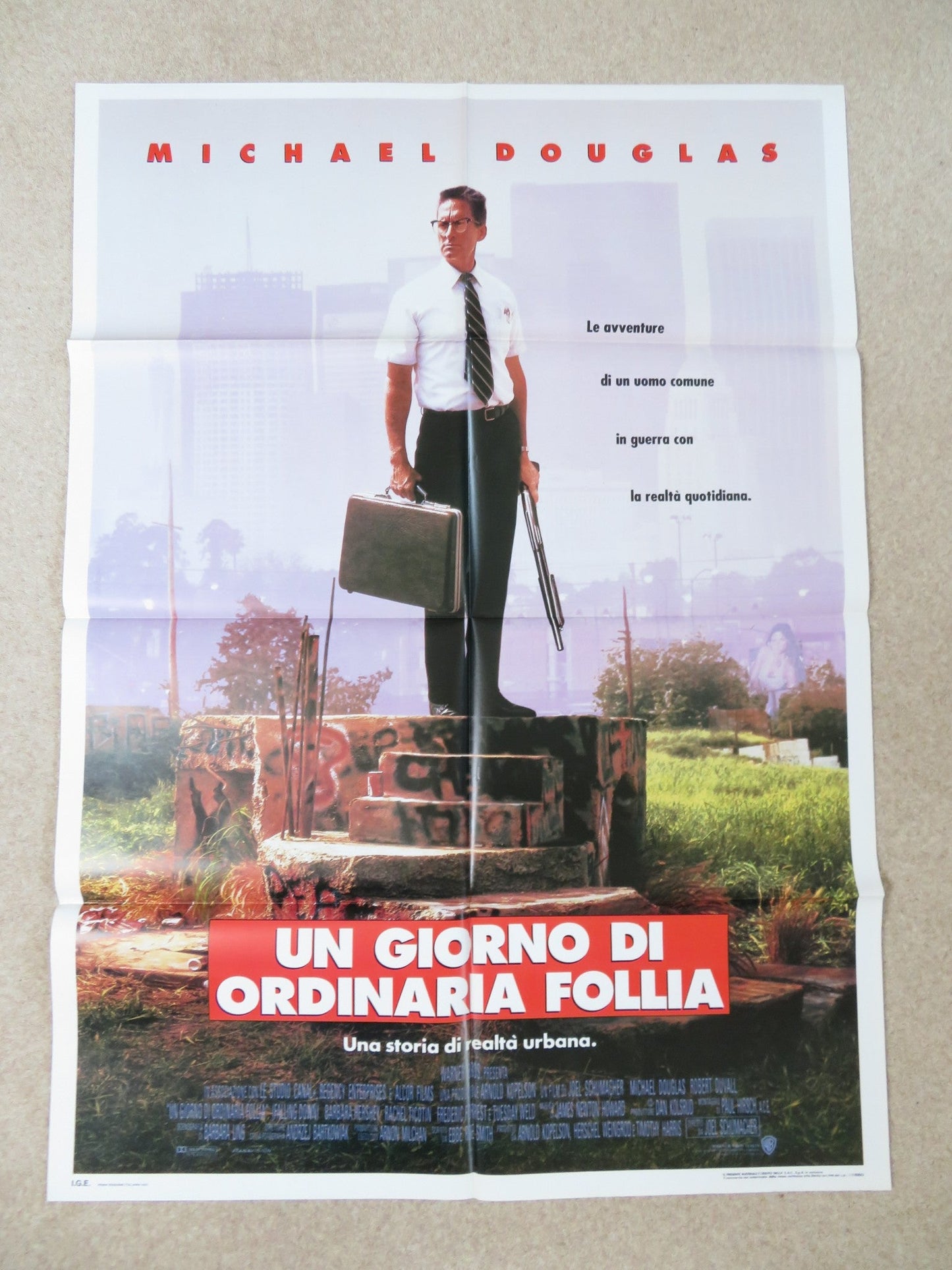 FALLING DOWN ITALIAN 2 FOGLIO POSTER MICHAEL DOUGLAS ROBERT DUVALL 1993 Rendezvous Cinema Movie posters
