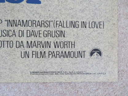 FALLING IN LOVE ITALIAN 2 FOGLIO POSTER ROBERT DENIRO MERYL STREEP 1984 Rendezvous Cinema Movie posters