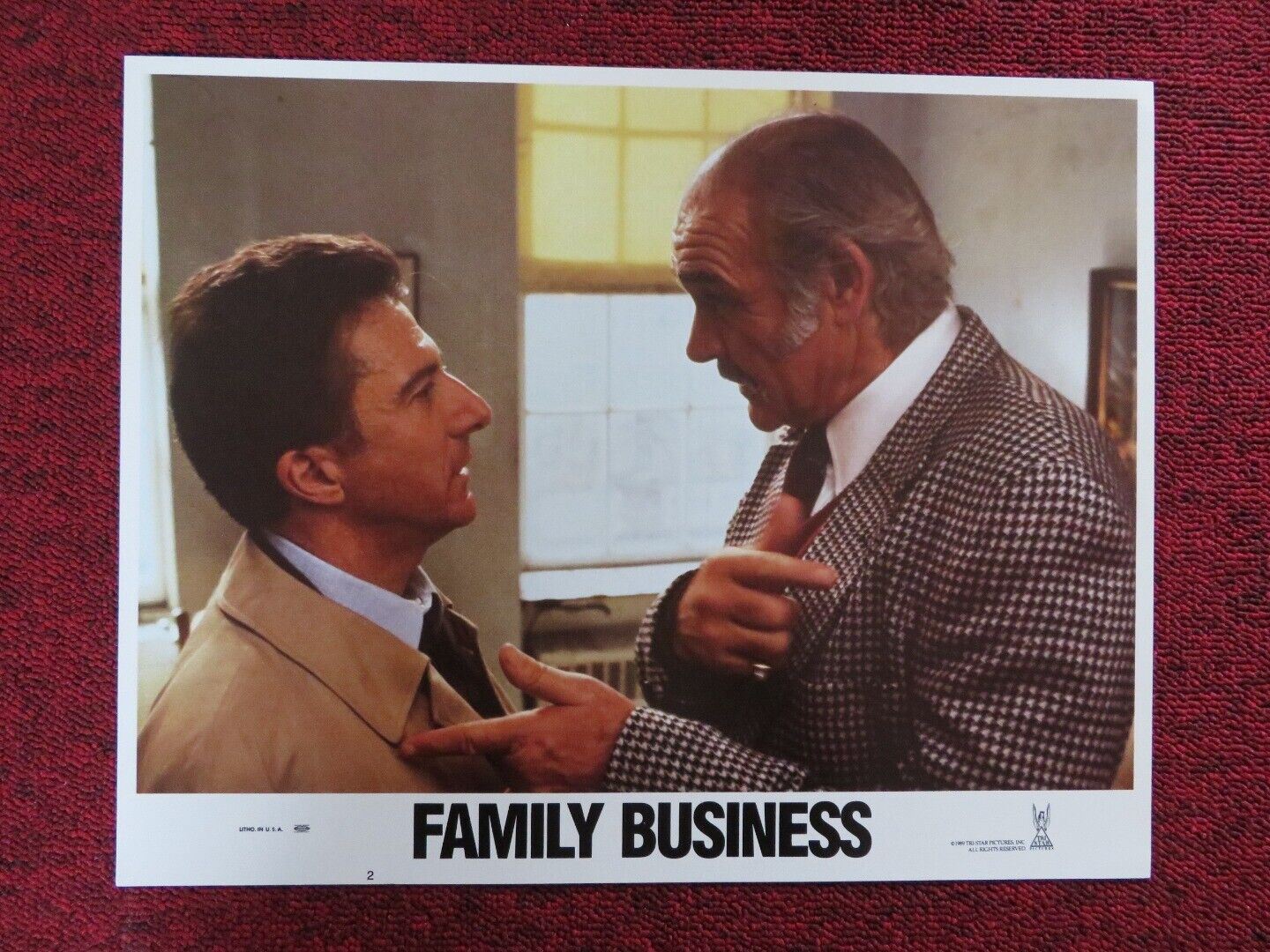 FAMILY BUSINESS - 2 US LOBBY CARD SEAN CONNERY DUSTIN HOFFMAN 1989 Movie posters
