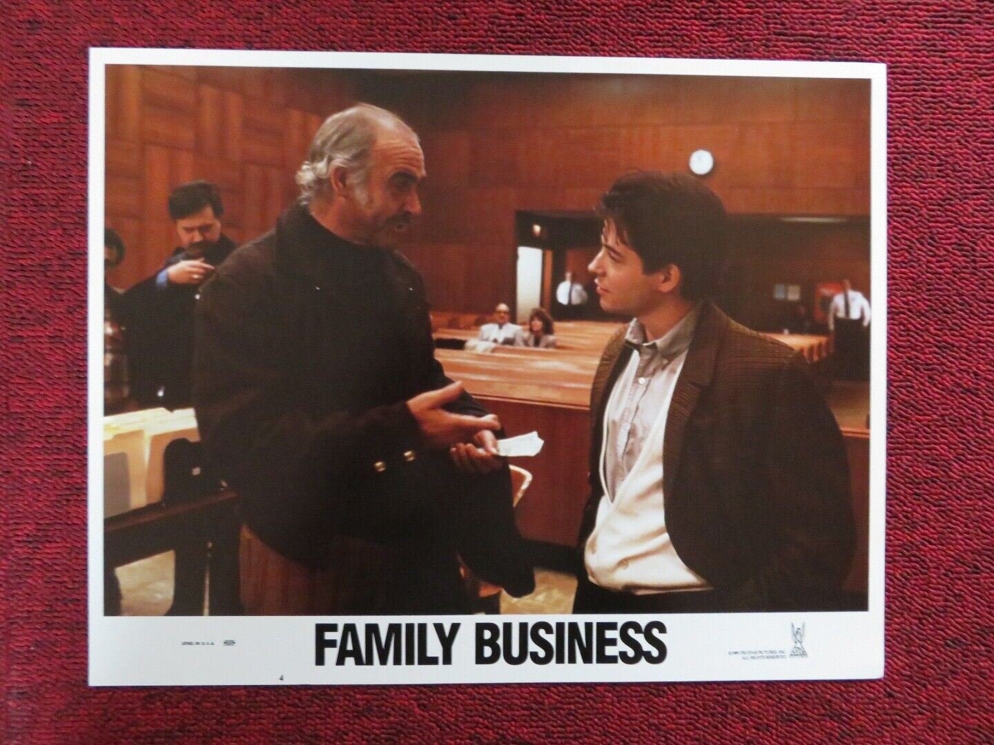 FAMILY BUSINESS - 4 US LOBBY CARD SEAN CONNERY MATTHEW BRODERICK 1989 Movie posters