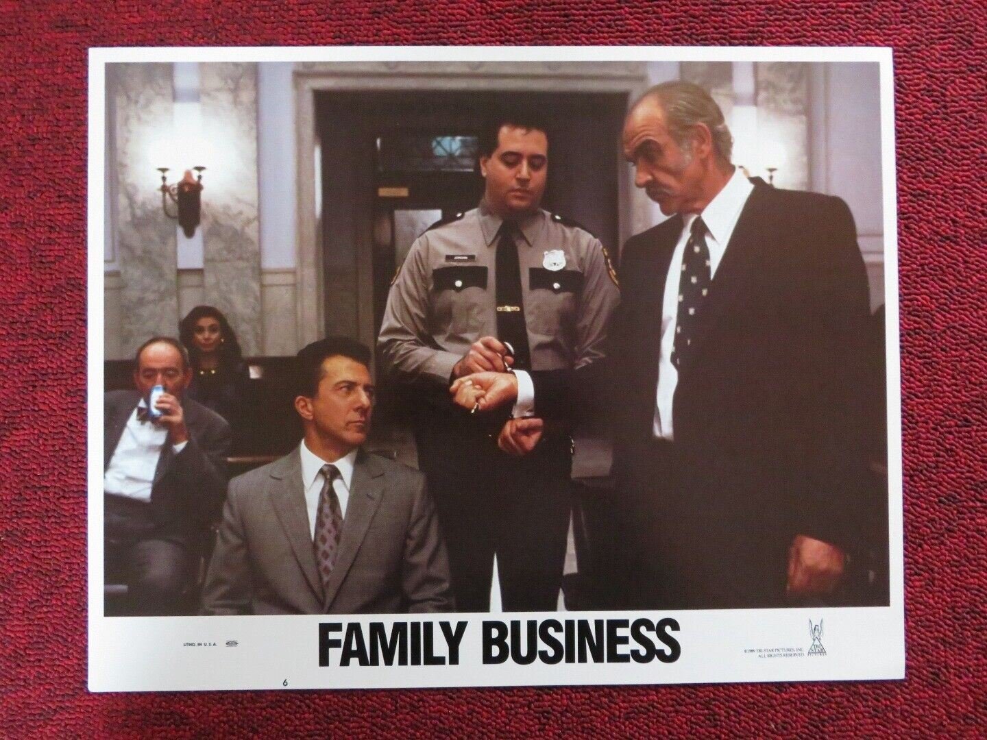 FAMILY BUSINESS - 6 US LOBBY CARD SEAN CONNERY DUSTIN HOFFMAN 1989 Movie posters