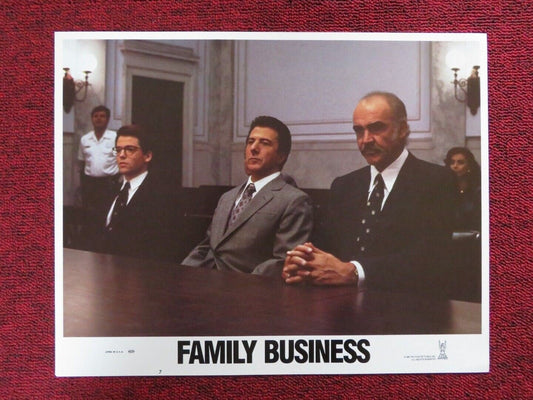 FAMILY BUSINESS - 7 US LOBBY CARD S. CONNERY D. HOFFMAN M. BRODERICK 1989 Movie posters