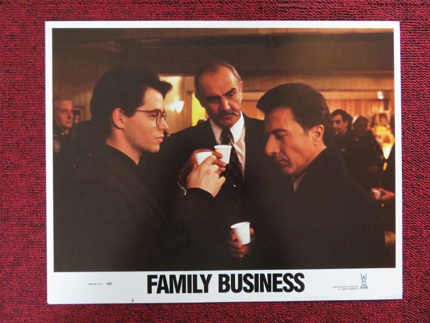 FAMILY BUSINESS - 8 US LOBBY CARD S. CONNERY D. HOFFMAN M. BRODERICK 1989 Movie posters
