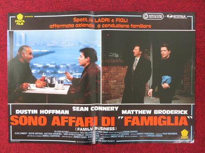 FAMILY BUSINESS - A ITALIAN FOTOBUSTA POSTER SEAN CONNERY DUSTIN HOFFMAN 1989 Rendezvous Cinema Movie posters