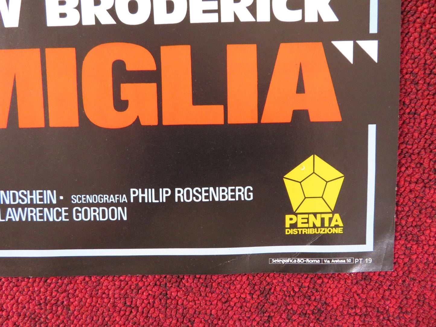 FAMILY BUSINESS - B ITALIAN FOTOBUSTA POSTER SEAN CONNERY DUSTIN HOFFMAN 1989 Rendezvous Cinema Movie posters