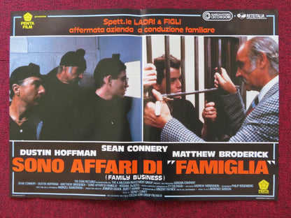 FAMILY BUSINESS - D ITALIAN FOTOBUSTA POSTER SEAN CONNERY DUSTIN HOFFMAN 1989 Rendezvous Cinema Movie posters