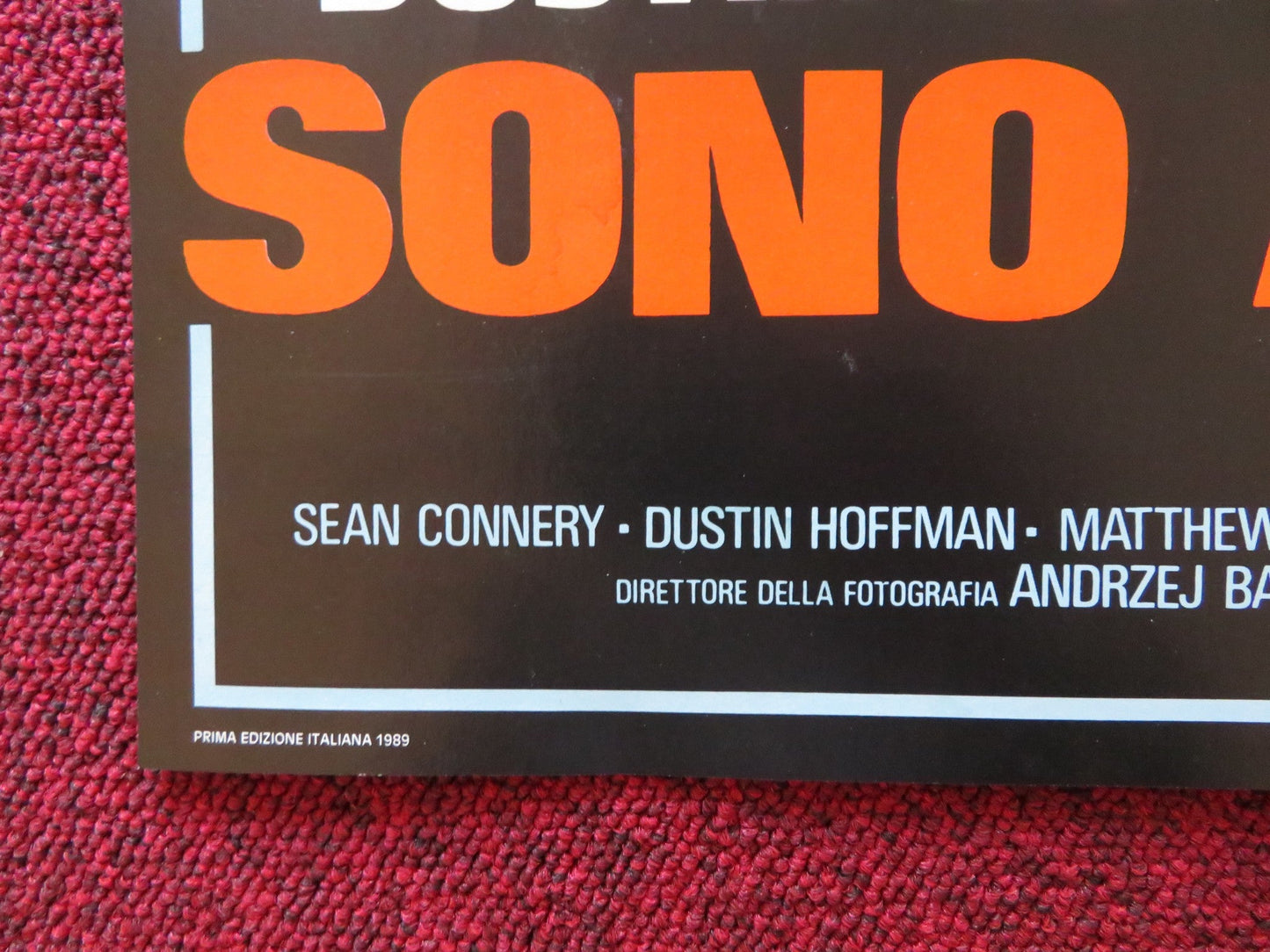 FAMILY BUSINESS - D ITALIAN FOTOBUSTA POSTER SEAN CONNERY DUSTIN HOFFMAN 1989 Rendezvous Cinema Movie posters