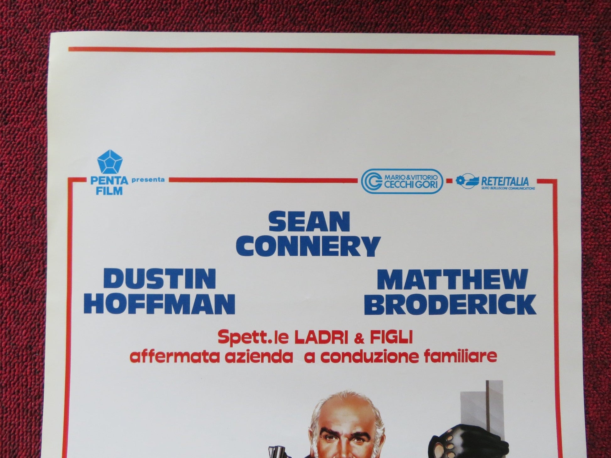 FAMILY BUSINESS ITALIAN LOCANDINA POSTER SEAN CONNERY DUSTIN HOFFMAN 1989 Rendezvous Cinema Movie posters