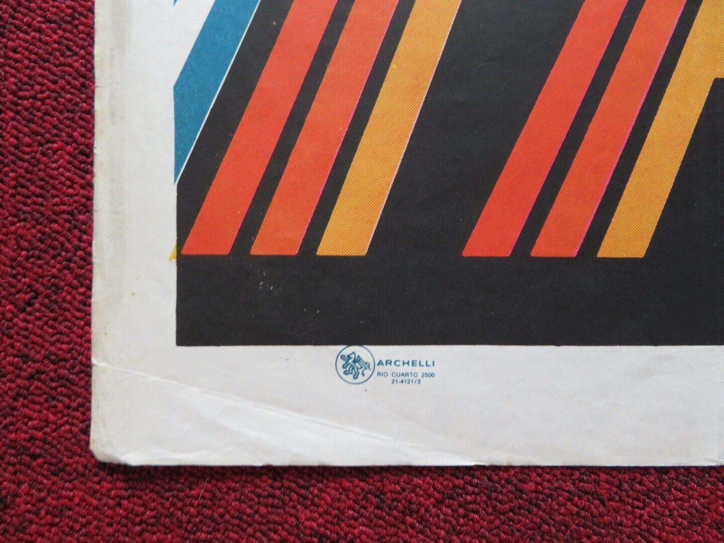 FANGIO FOLDED ARGENTINA POSTER JUEN MANUEL FANIO 1980 - Rendezvous Cinema