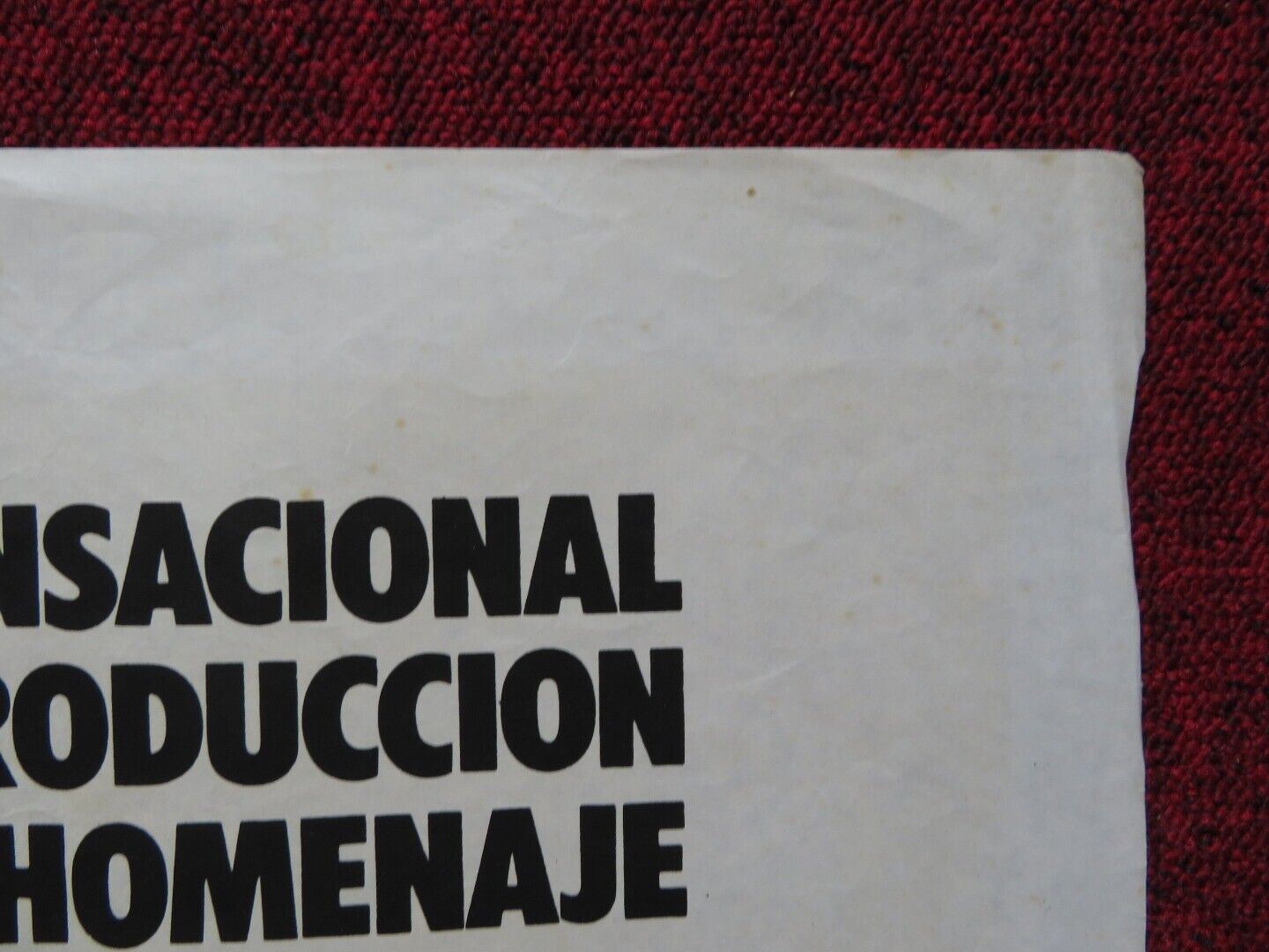 FANGIO FOLDED ARGENTINA POSTER JUEN MANUEL FANIO 1980 - Rendezvous Cinema