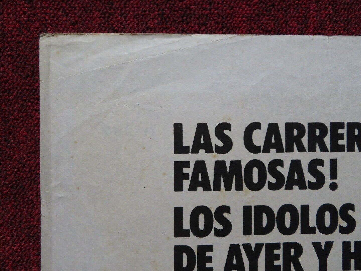 FANGIO FOLDED ARGENTINA POSTER JUEN MANUEL FANIO 1980 - Rendezvous Cinema