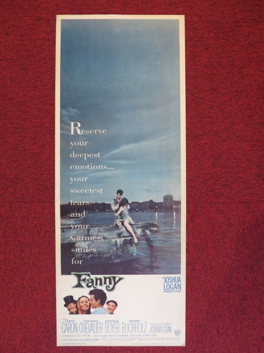 FANNY US INSERT (14"x 36") POSTER LESLIE CARON MAURICE CHEVALIER 1961 Rendezvous Cinema Movie posters