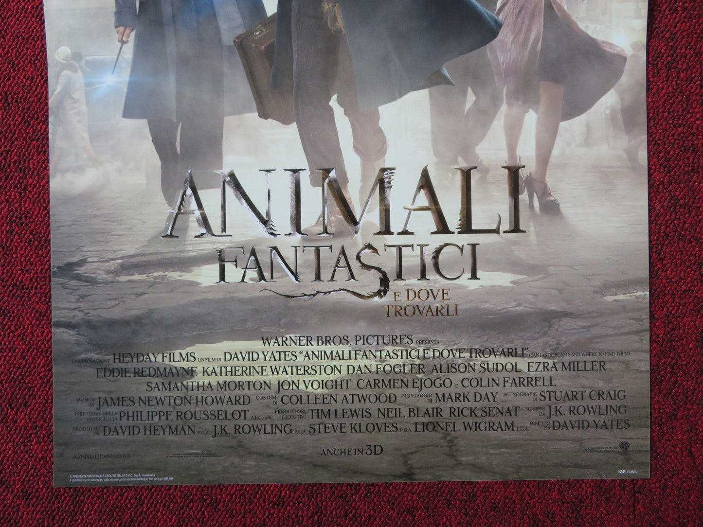 FANTASTIC BEASTS AND WHERE TO FIND THEM ITALIAN LOCANDINA POSTER REDMAYNE 2016 Rendezvous Cinema Movie posters