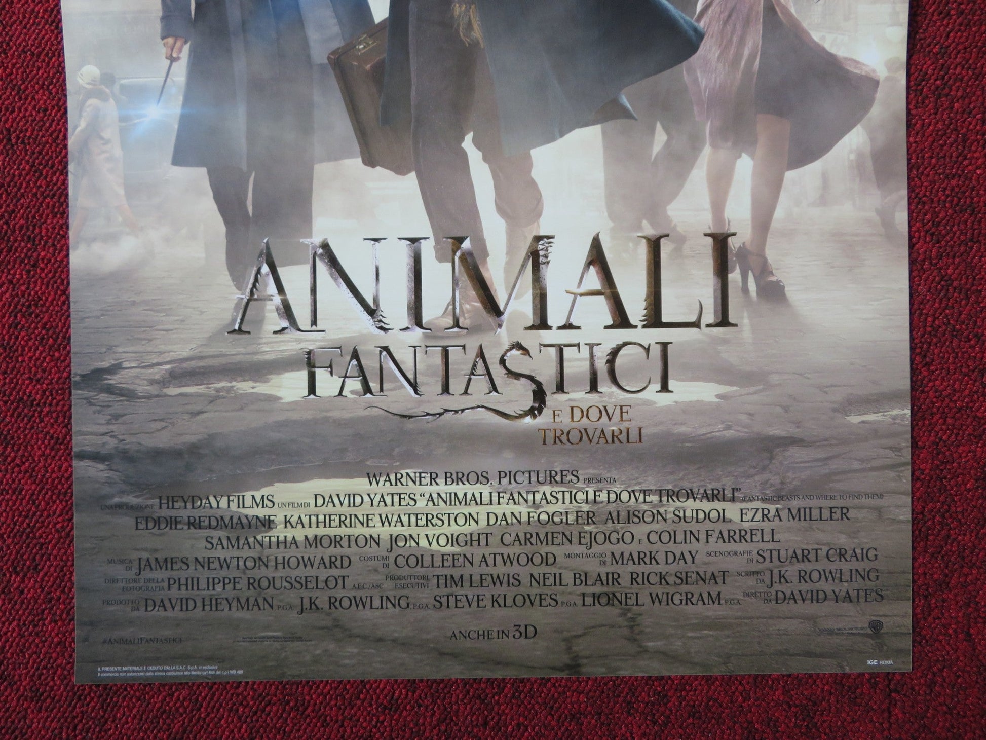 FANTASTIC BEASTS AND WHERE TO FIND THEM ITALIAN LOCANDINA POSTER REDMAYNE 2016 Rendezvous Cinema Movie posters