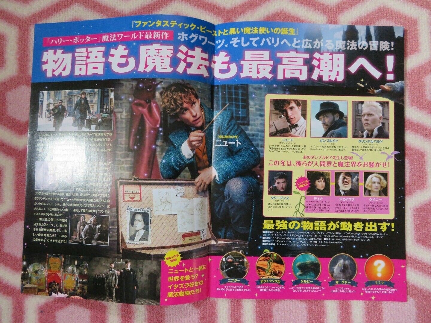 FANTASTIC BEASTS JAPANESE CHIRASHI (B5) POSTER J.K ROWLING HARRY POTTER 2018 Rendezvous Cinema Movie posters