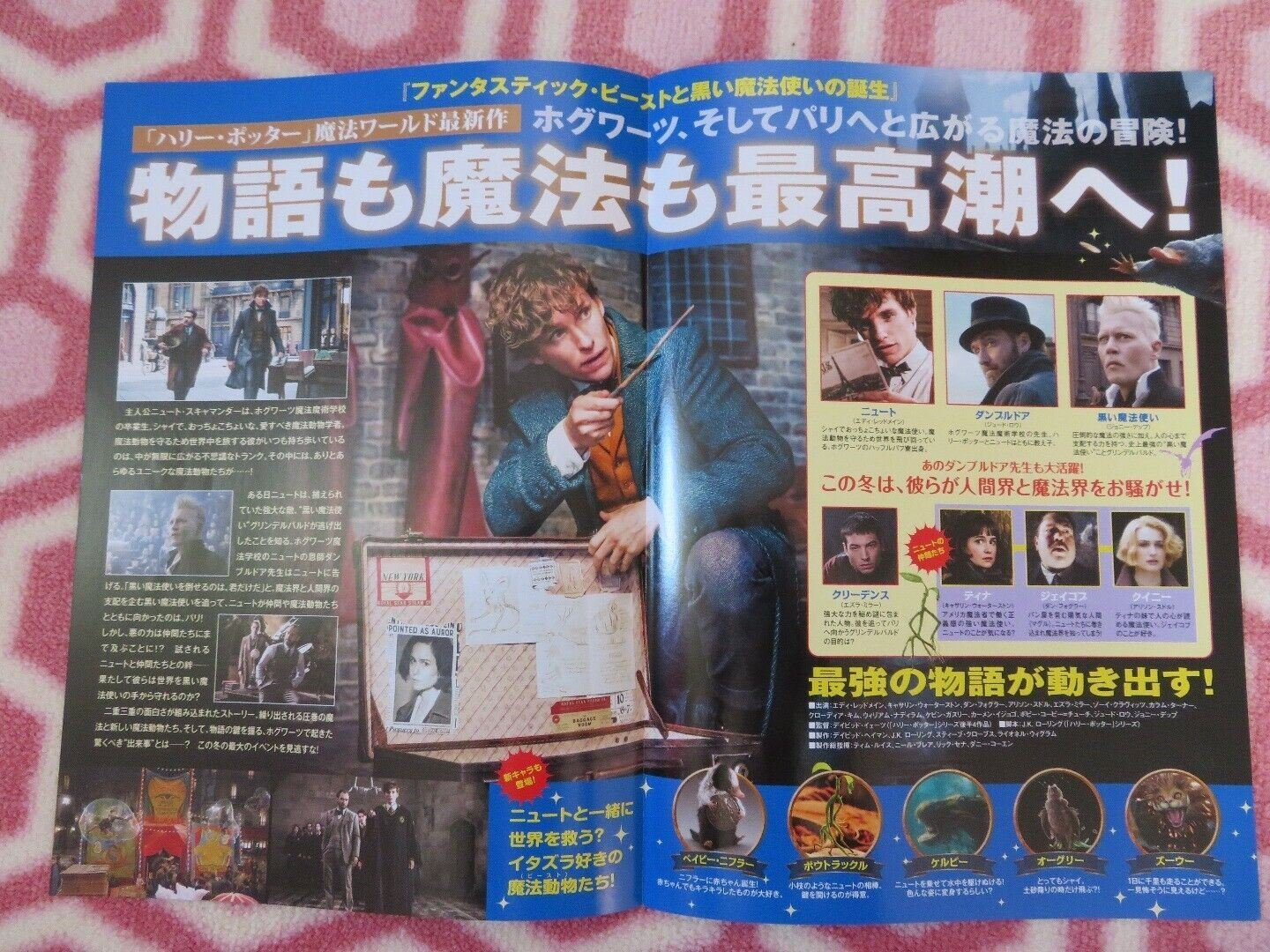 FANTASTIC BEASTS: THE CRIMES OF GINDELWALD JAPANESE CHIRASHI (B5) POSTER 2018 Rendezvous Cinema Movie posters