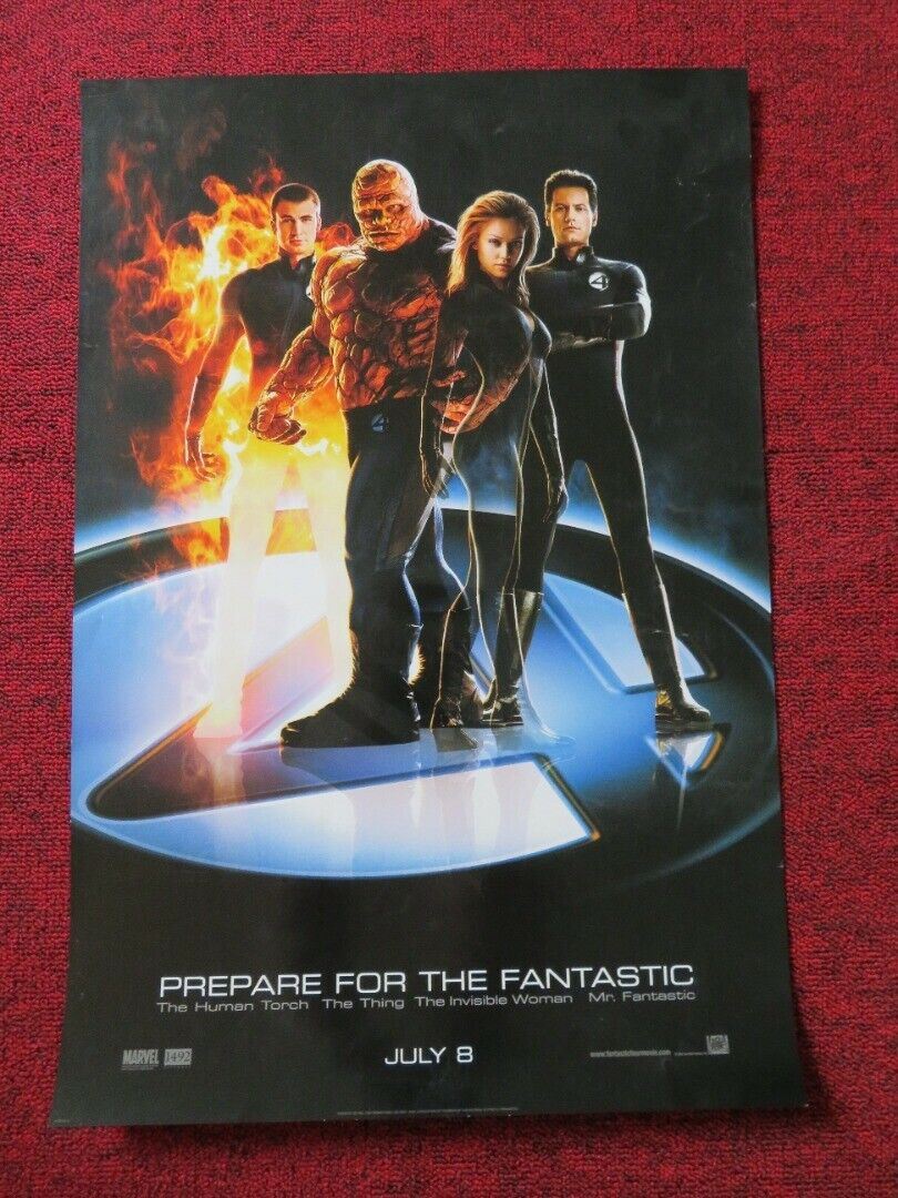 FANTASTIC FOUR US (13.5"x 20") POSTER JESSICA ALBA CHRIS EVANS 2005 Movie posters