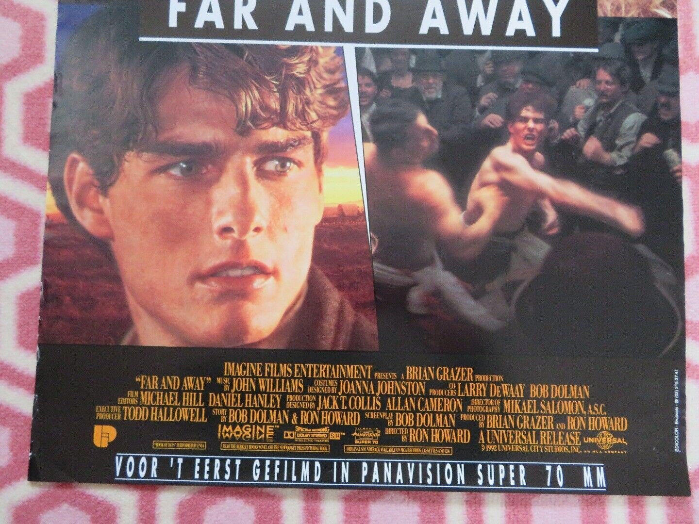 FAR AND AWAY BELGIUM (21.5"x 16") POSTER TOM CRUISE NICOLE KIDMAN 1992 Movie posters
