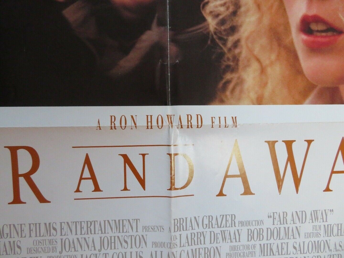 FAR AND AWAY US ONE SHEET POSTER NICOLE KIDMAN TOM CRUIZ 1992 Movie posters