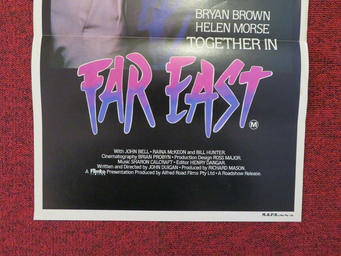 FAR EAST FOLDED AUSTRALIAN DAYBILL POSTER BRYAN BROWN HELEN MORSE 1982 Movie posters