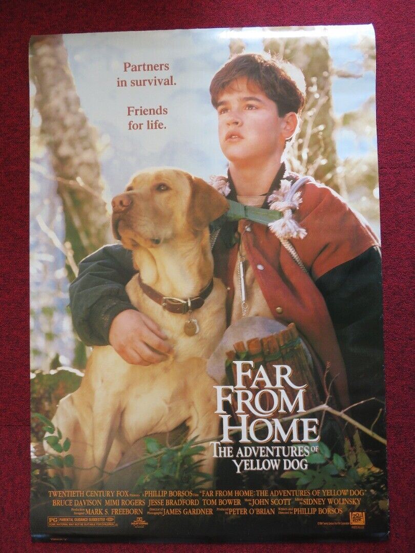 FAR FROM HOME THE ADVENTURES OF YELLOW DOG - A US ONE SHEET ROLLED POSTER 1995 Movie posters