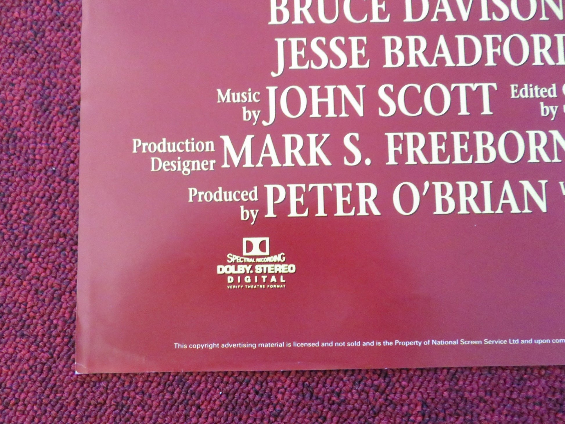 FAR FROM HOME: THE ADVENTURES OF YELLOW DOG UK QUAD POSTER FOLDED J.BRADFORD '94 Rendezvous Cinema Movie posters