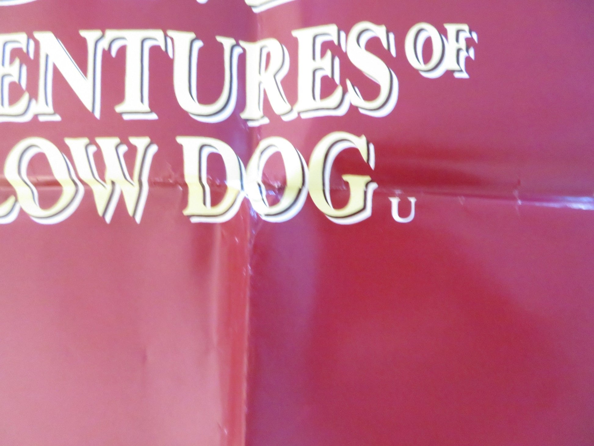 FAR FROM HOME: THE ADVENTURES OF YELLOW DOG UK QUAD POSTER FOLDED J.BRADFORD '94 Rendezvous Cinema Movie posters