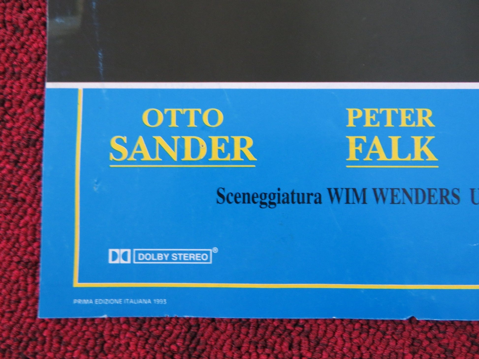 FARAWAY, SO CLOSE! ITALIAN FOTOBUSTA POSTER WILLEM DAFOE OTTO SANDER 1993 Rendezvous Cinema Movie posters