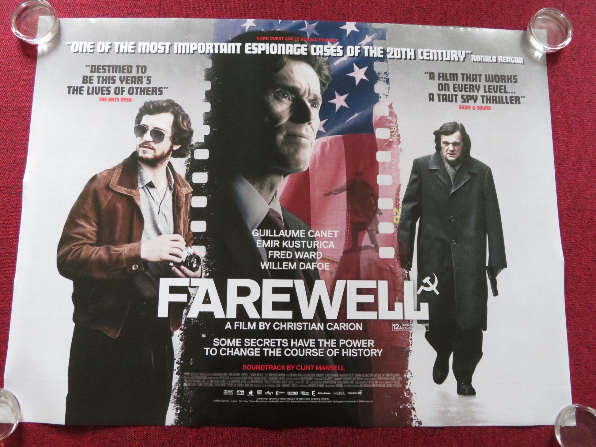 FAREWELL UK QUAD (30"x 40") ROLLED POSTER GUILLAUME CANET EMIR KUSTURICA 2009 Rendezvous Cinema Movie posters