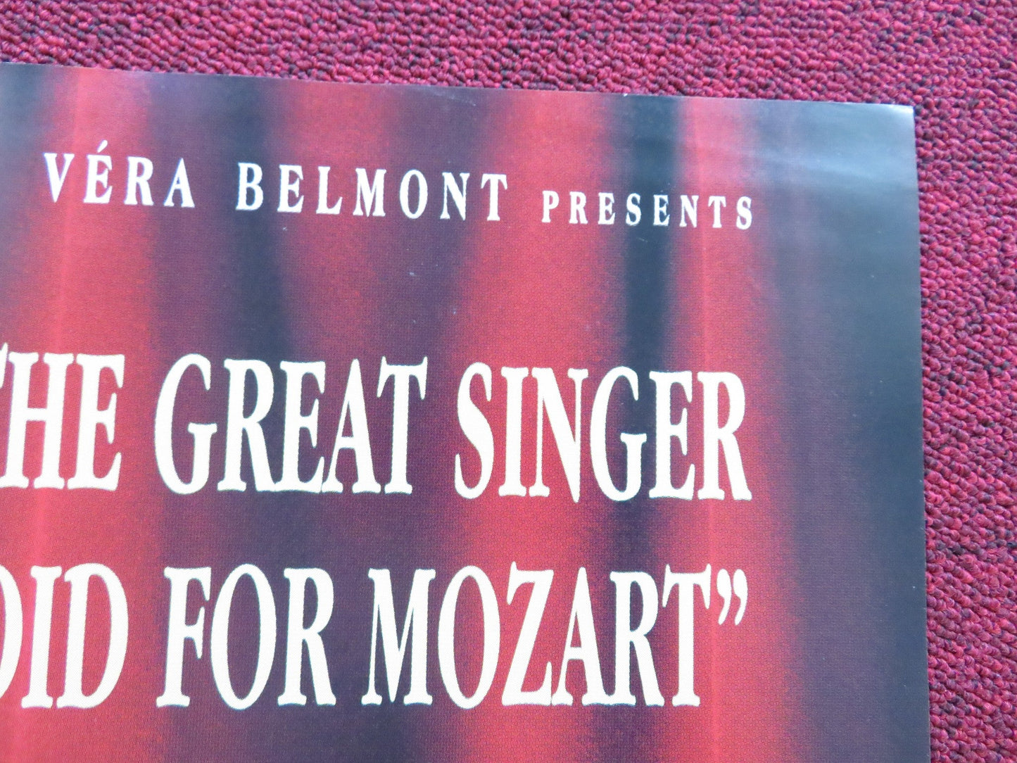 FARINELLI UK QUAD POSTER FOLDED STEFANO DIONISI 1994 Rendezvous Cinema Movie posters