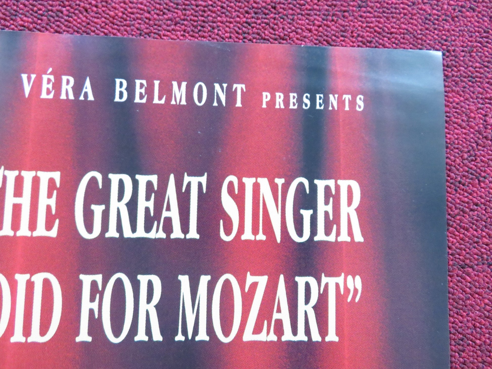 FARINELLI UK QUAD POSTER FOLDED STEFANO DIONISI 1994 Rendezvous Cinema Movie posters