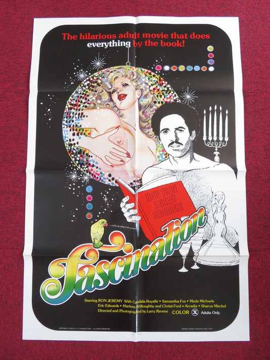 FASCINATION FOLDED US ONE SHEET POSTER RON JEREMY CANDIDA ROYALLE 1980 Rendezvous Cinema Movie posters