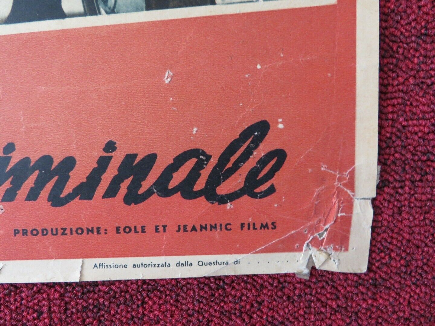 FASCINO CRIMINALE / THE BABES MAKE THE LAW ITALIAN FOTOBUSTA POSTER 1955 Movie posters